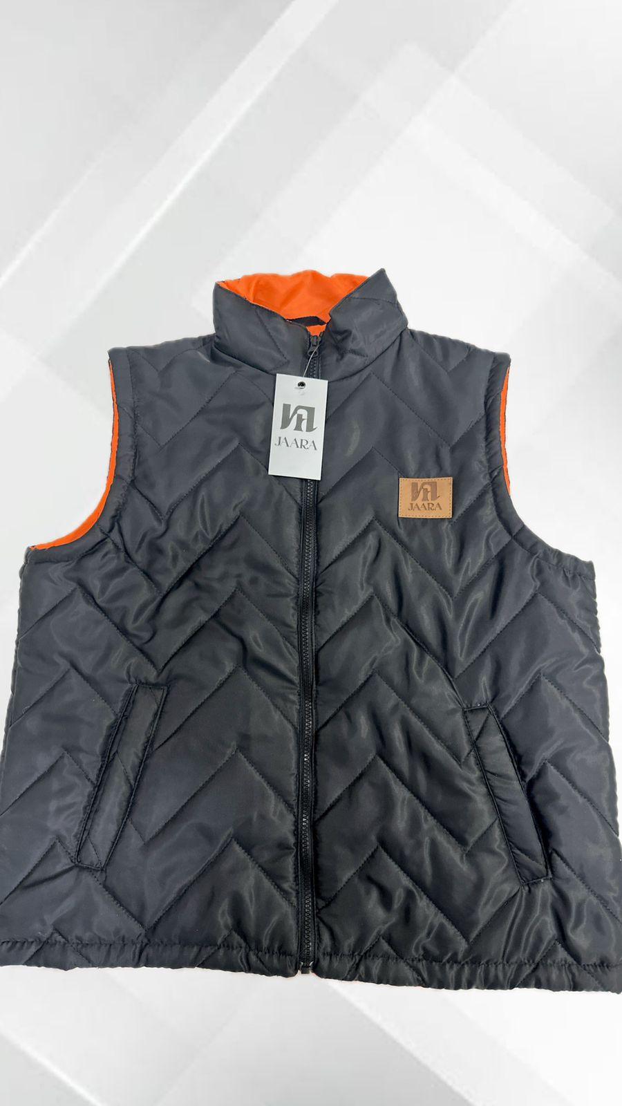 Black Puffer Curve Jacket - Jaara